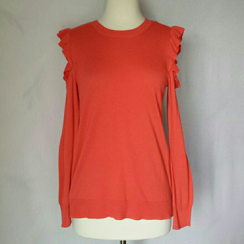 Michael Kors MK Cold Shoulder Top Blouse Sweater